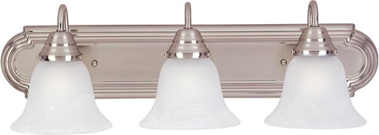 Picture of 100W Essentials - 801x-Bath Vanity SN 3-lights Marble Glass MB Incandescent 