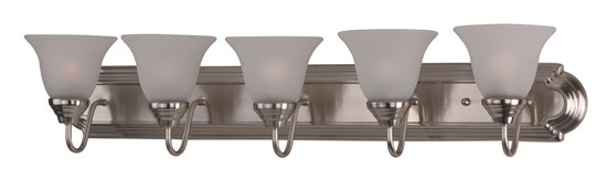 Picture of 100W Essentials - 801x-Bath Vanity SN 5-lights Frosted Glass MB Incandescent 