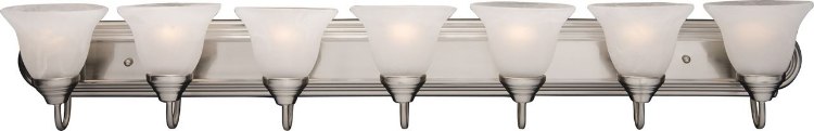 Foto para 100W Essentials - 801x-Bath Vanity SN 7-lights Marble Glass MB Incandescent 