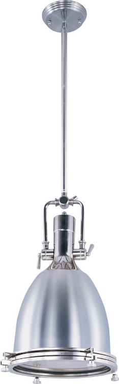 Foto para 100W Hi-Bay 1-Light Pendant PN Frosted Metal MB Incandescent (OA HT 67.5")