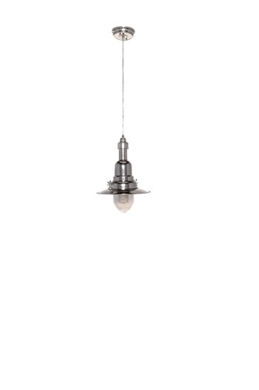 Foto para 100W Hi-Bay 1-Light Pendant PN Mirror Smoke Metal MB Incandescent 16"x24" (OA HT 87")