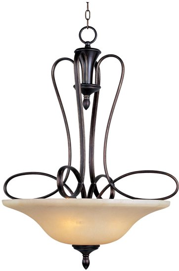 Foto para 100W Infinity 3-Light Pendant OI Wilshire Glass MB Incandescent 36" Chain