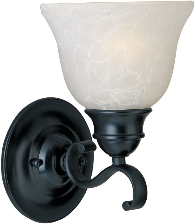 Picture of 100W Linda 1-Light Wall Sconce BK Ice Glass MB Incandescent 