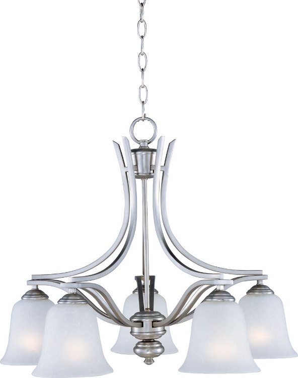 Picture of 100W Madera 5-Light Chandelier SS Ice Glass MB Incandescent 25"x20" 36" Chain