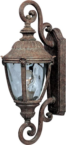 Picture of 100W Morrow Bay VX 1-Light Outdoor Wall Lantern ET Water Glass Glass MB Incandescent 8.5"x22" 