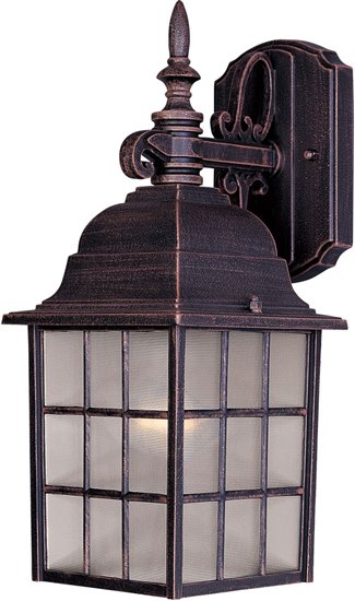 Picture of 100W North Church 1-Light Outdoor Wall Lantern RP Clear Glass MB Incandescent 6"x11" 6-Min
