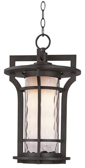 Picture of 100W Oakville 1-Light Outdoor Hanging Lantern BO Water Glass MB Incandescent 