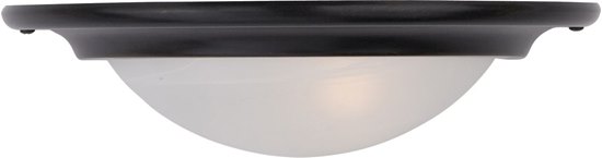 Foto para 100W Pacific 1-Light Wall Sconce KB Marble Glass MB Incandescent 16"x4.5" 