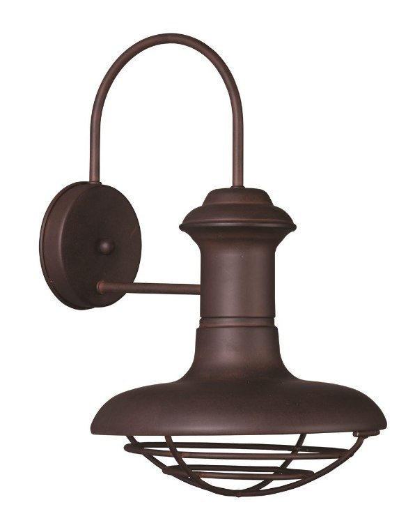 Picture of 100W Wharf 1-Light Outdoor Wall Lantern EB MB 10"x15.25" 