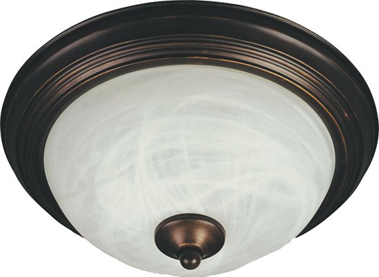 Picture of 13W 1-Light Flush Mount OI Marble Glass GU24 Fluorescent 