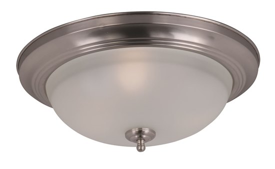 Picture of 13W 3-Light Flush Mount SN Frosted Glass GU24 Fluorescent 