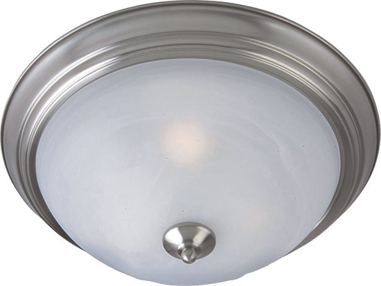 Picture of 13W 3-Light Flush Mount SN Marble Glass GU24 Fluorescent 