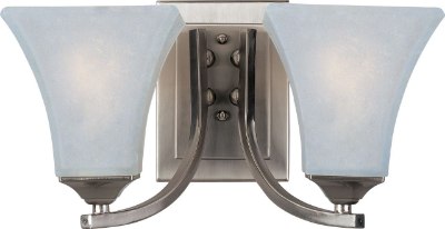 Show details for 13W Aurora EE 2-Light Wall Sconce SN Frosted Glass GU24 Fluorescent  Picture of 13W Aurora EE 2-Light Wall Sconce SN Frosted Glass GU24 Fluorescent