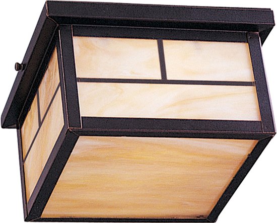 Picture of 13W Coldwater EE 2-Light Outdoor Ceiling Mount BU Honey Glass GU24 Fluorescent 