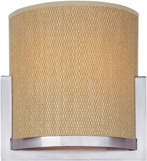 Picture of 13W Elements 2-Light Wall Sconce SN Natural Fiber GU24 Fluorescent 