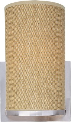 Show details for 18W Elements 1-Light Wall Sconce SN Natural Fiber GU24 Fluorescent  Picture of 18W Elements 1-Light Wall Sconce SN Natural Fiber GU24 Fluorescent