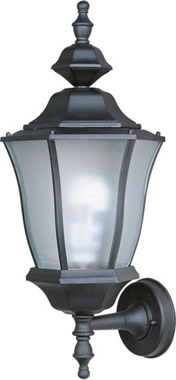 Foto para 18W Madrona EE 1-Light Outdoor Wall Lantern BK GU24 Fluorescent 4-Min