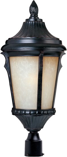 Picture of 18W Odessa EE 1-Light Outdoor Pole/Post Lantern ES Latte Glass GU24 Fluorescent 