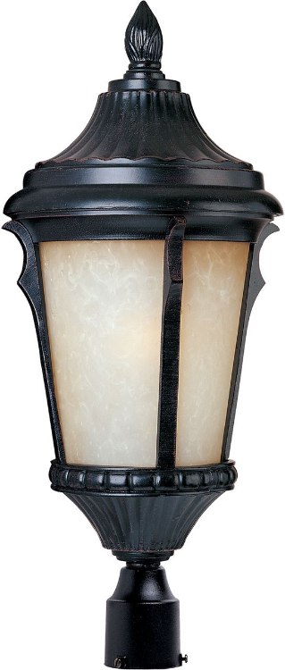 Picture of 18W Odessa EE 1-Light Outdoor Pole/Post Lantern ES Latte Glass GU24 Fluorescent 