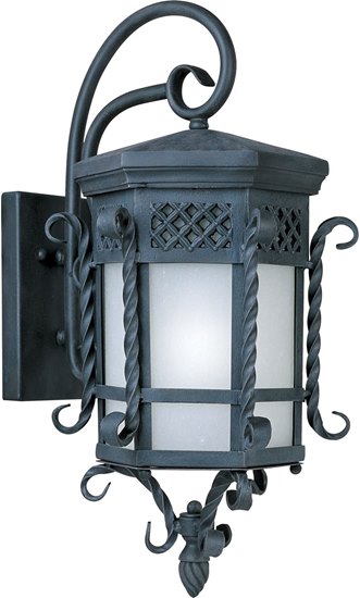Picture of 18W Scottsdale EE 1-Light Outdoor Wall Lantern CF Frosted Seedy Glass GU24 Fluorescent 