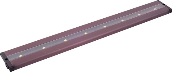 Foto para 2.37W CounterMax MX-L-LPC 24" 8-Light LED Under Cabinet BRZ Clear Glass Cree® LED 12-Min