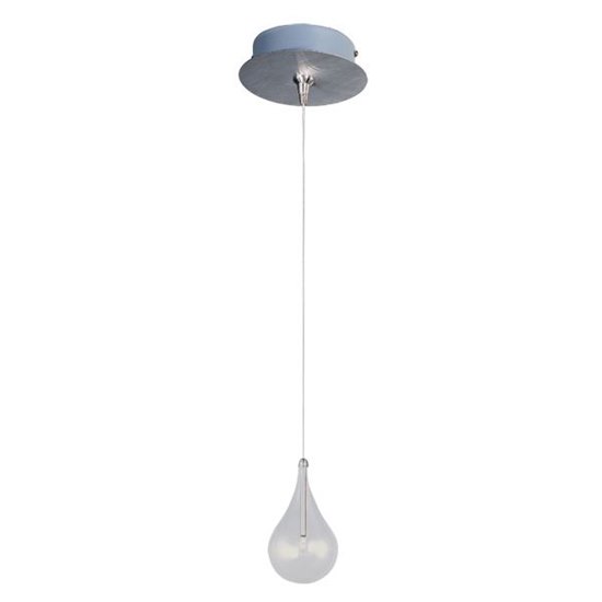 Foto para 20W Larmes 1-Light RapidJack Pendant and Canopy SN Clear Glass 12V G4 Xenon (OA HT 9.5"-128.5") (CAN 5.75"x1.25")