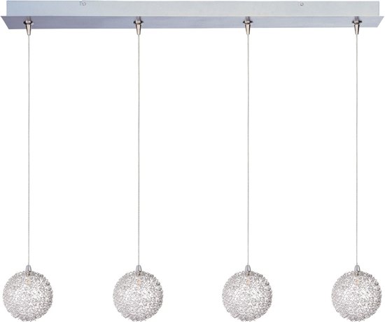 Foto para 20W Starburst 4-Light RapidJack Pendant and Canopy Mesh 12V G4 Xenon (OA HT 7.25"-127.25") (CAN 34.5"x4.5"x2.25")