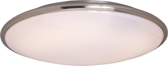 Picture of 22W Rim EE 1-Light Flush Mount SN White Acrylic 4-Pin T9 Circline Fluorescent 6-Min