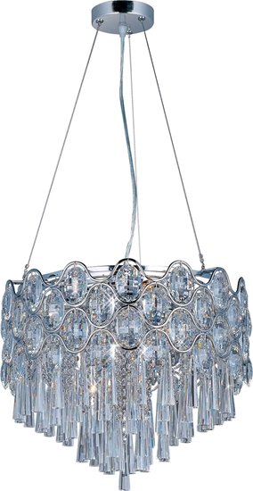 Picture of 25W Jewel 12-Light Pendant PC Beveled Crystal Glass G9 Xenon (OA HT 135")