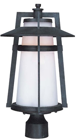 Picture of 26W Calistoga EE 1-Light Outdoor Pole/Post Lantern AE Satin White GU24 