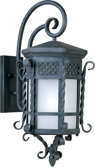 Foto para 26W Scottsdale EE 1-Light Outdoor Wall Lantern CF Frosted Seedy Glass GU24 Fluorescent 13.5"x28" 