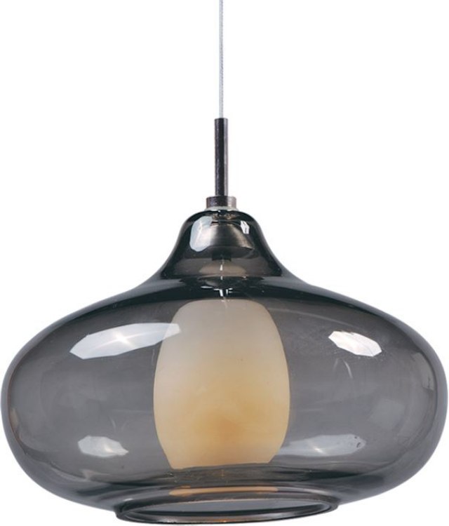 Picture of 35W Graduating 1-Light RapidJack Pendant PC Graduating Smoke Glass 12V GY6.35 T4 Xenon 