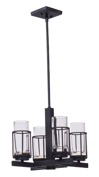 Picture of 4.5+2.8W Fusion 5-Light LED Chandelier AR Clear (OA HT 57")
