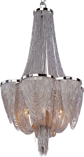 Picture of 40W Chantilly 6-Light Chandelier PN Metal G9 Xenon (CAN 6"x3")36" Chain