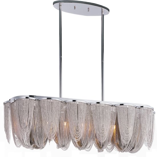 Foto para 40W Chantilly 7-Light Pendant PN Metal G9 Xenon (OA HT 55") (CAN 14.75"x5.75"x0.75")