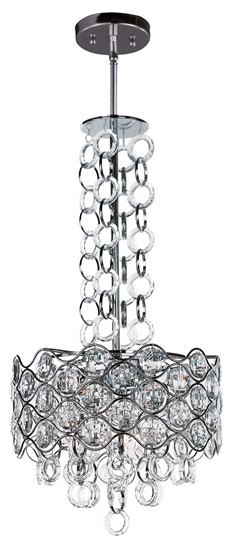 Foto para 40W Cirque 6-Light Pendant PC Beveled Crystal G9 Xenon (OA HT 56")