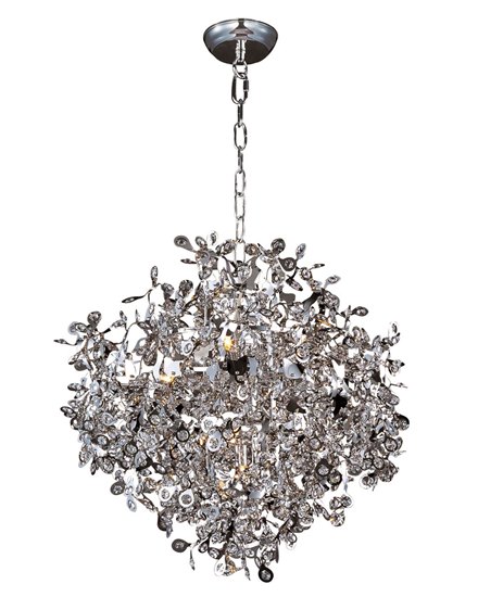 Foto para 40W Comet 10-Light Pendant PC Beveled Crystal Glass G9 Xenon 36" Chain