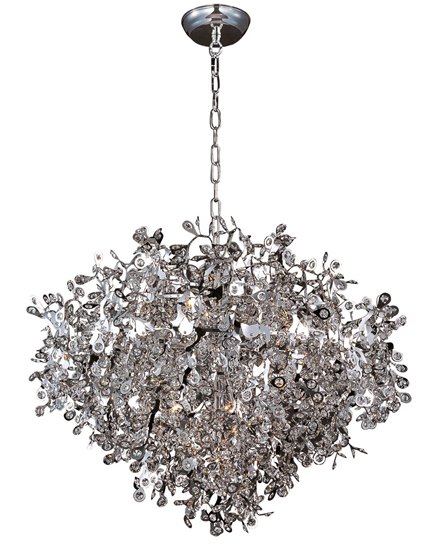 Foto para 40W Comet 13-Light Pendant PC Beveled Crystal Glass G9 Xenon 36" Chain