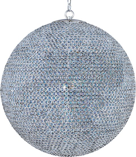 Foto para 40W Glimmer 18-Light Chandelier PS Beveled Crystal Glass G9 Xenon 36" Chain