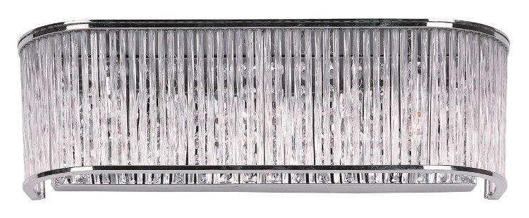 Foto para 40W Swizzle 3-Light Bath Vanity PC Clear Glass G9 Xenon 
