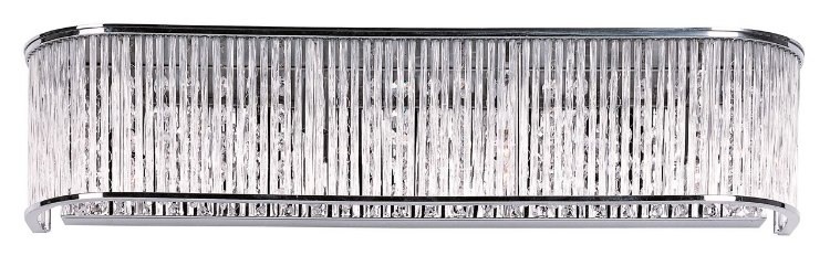 Foto para 40W Swizzle 4-Light Bath Vanity PC Clear Glass G9 Xenon 