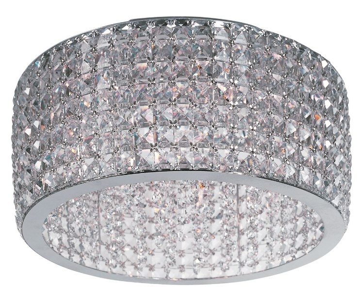 Foto para 40W Vision 9-Light Flush Mount PC Beveled Crystal G9 Xenon 