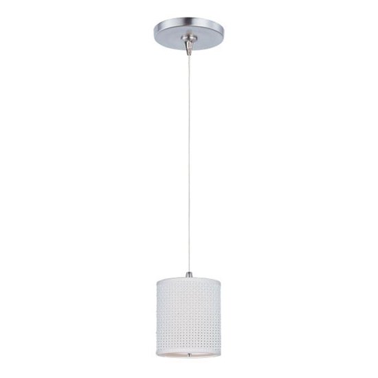 Foto para 50W Elements 1-Light RapidJack Pendant and Canopy SN Vinyl 12V GY6.35 T4 Xenon (OA HT 8"-128") (CAN 4.5"x4.25")