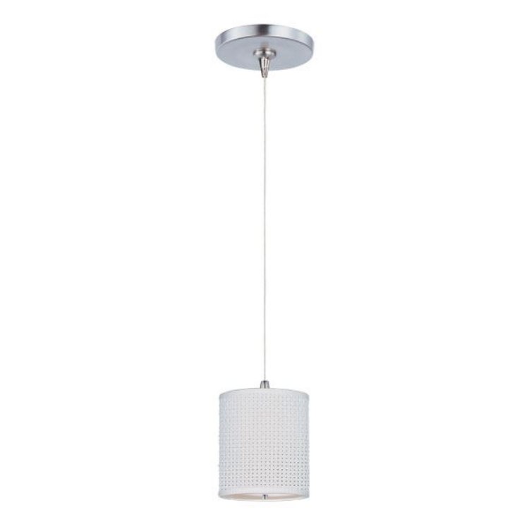 Foto para 50W Elements 1-Light RapidJack Pendant and Canopy SN Vinyl 12V GY6.35 T4 Xenon (OA HT 8"-128") (CAN 4.5"x4.25")