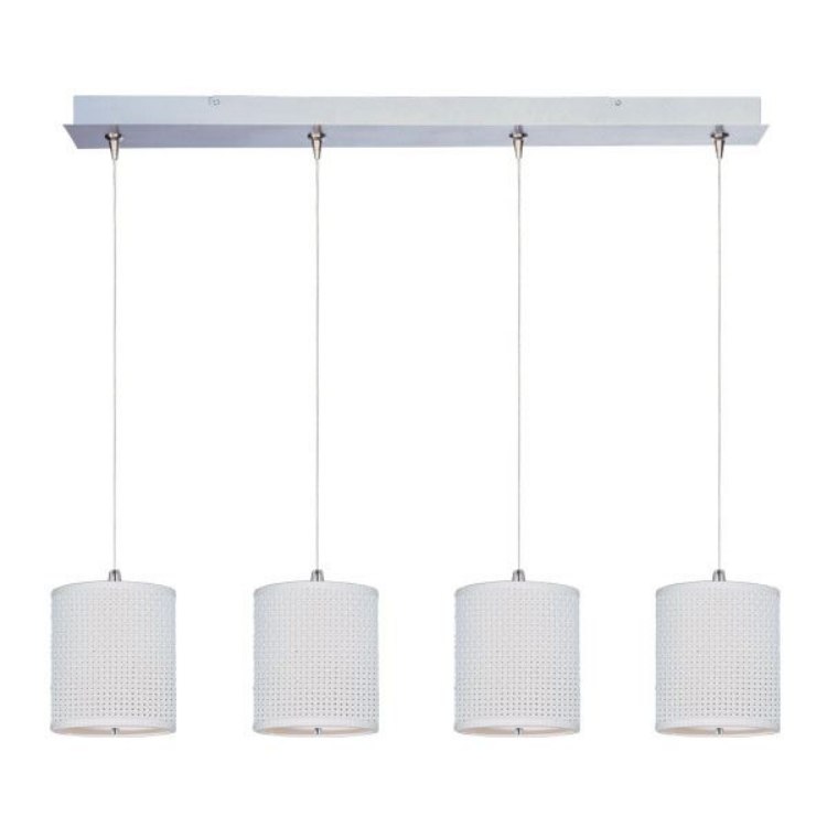 Picture of 50W Elements 4-Light RapidJack Pendant and Canopy SN Vinyl 12V GY6.35 T4 Xenon (OA HT 20.25"-129.25") (CAN 34.5"x4.5"x2.25")