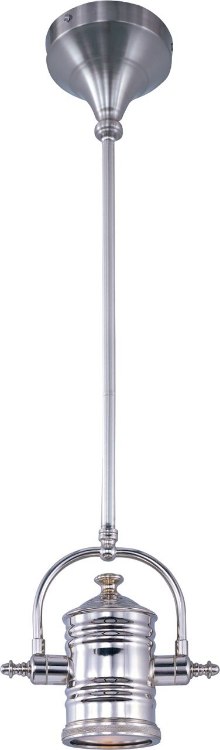 Foto para 50W Hi-Bay 1-Light Pendant/Wall Sconce/Semi-Flush SN Frosted Metal MB PAR20 Incandescent (OA HT 45.5")