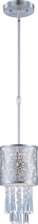 Picture of 50W Rapture 1-Light Mini Pendant SN White Fabric G9 Xenon (OA HT 55")