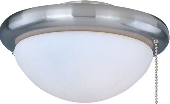 Picture of 60W 1-Light Ceiling Fan Light Kit with Wattage Limiter SN White Glass CA Incandescent 