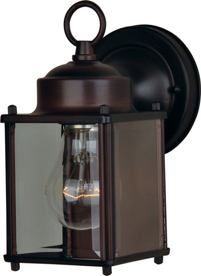 Picture of 60W 1-Light Outdoor Wall Mount OI Clear Glass MB Incandescent 8-Min