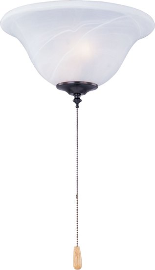 Picture of 60W 2-Light Ceiling Fan Light Kit with Wattage Limiter OI Marble Glass CA Incandescent 